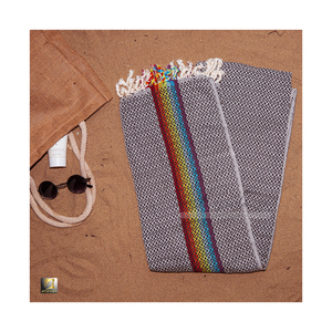 Bán Buôn 100% Cotton <span class=keywords><strong>Formaldehyde</strong></span> Miễn Phí Trẻ Em Của Bãi Biển Khăn Với Hat Thổ Nhĩ Kỳ Phong Cách Vòng Mô Hình Trẻ Em Khăn Tắm - Product Image 6