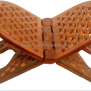 Rahel ไม้น่ารักมากและการออกแบบที่เป็นเอกลักษณ์สีธรรมชาติไม้ธรรมชาติใช้สำหรับ quraan ยืนจากอินเดียโดย fwe - Product Image 4