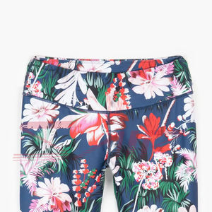 Pantalones de gimnasio de cintura alta para mujer con sublimación personalizada, mallas de yoga para mujer con logotipo impreso, tejido de punto, técnica de tinte a granel - Product Image 5