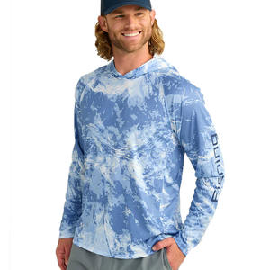 Gran oferta, Sudadera con capucha de pesca personalizada para hombre con protección UV transpirable de secado rápido, diseño de camuflaje de manga larga, impermeable, gran oferta - Product Image 1