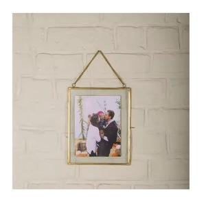 Amazing Brass & <b>Glass</b> <b>Photo</b> <b>Frame</b> Pressed Flowers Vintage Artwork Display <b>Frame</b> for Home Decor Wall Hanging <b>Photo</b> <b>Frames</b> - Product Image 2