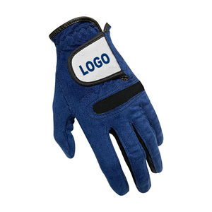 Vente chaude de gants de golf pour hommes avec un design unique en cuir véritable de couleur unie et de logo personnalisé pour une utilisation sportive - Product Image 1