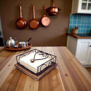 Servilletero de metal de calidad superior con diseño elegante perfecto para comedor, hogar y decoración de mesa de eventos - Product Image 3