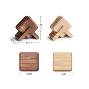 Dessous de verre en bois brun design moderne utilisation en gros chambre d'hôtel restaurant bureau nouvelle collection sous-verres vente chaude fabriqué en Inde - Product Image 2