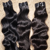 Extensions de cheveux humains vierges non traités, qualité Remy, ondulés, tissage de cheveux indiens bruts, paquets à double trame, toutes couleurs