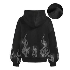 เสื้อฮู้ดดี้ผู้ชายแบบลำลอง ประดับเพชร ดีไซน์ใหม่ น้ำหนักเบา ใช้งานง่าย ทนทาน คุณภาพเยี่ยม ผลิตตามสั่ง - Product Image 4