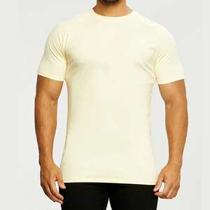 T-shirts classiques pour hommes, super doux, extensibles, 100% coton, coupe ample, manches courtes, coupe musclée, pour la salle de sport - Product Image 4