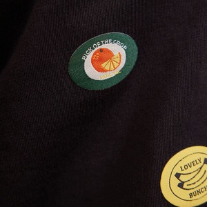 เสื้อยืดปักโลโก้ผ้าฝ้ายออร์แกนิคของผู้ชายเสื้อยืดสีดำแบบกำหนดเองเสื้อยืดสีดำเข้มคอกลมมีในสต็อก100% - Product Image 3