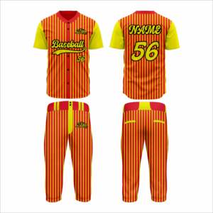 ชุดเบสบอลผู้ชายแบบใหม่ คุณภาพสูง ออกแบบเองได้ ระบายอากาศดี แห้งเร็ว คอกลม 220 กรัม 100% โพลีเอสเตอร์ ราคาแข่งขัน - Product Image 2