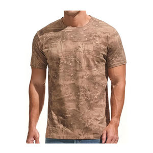 Venta al por mayor de alta calidad de impresión digital personalizada camisetas de los hombres 100% algodón respetuoso del medio ambiente transpirable Logotipo de impresión de talla grande - Product Image 2