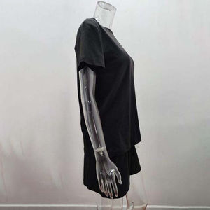 Conjunto corto de 100% algodón de alta calidad para mujer, logotipo personalizado, ropa informal de 2 piezas, servicio OEM disponible - Product Image 4