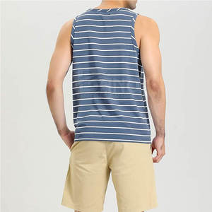 2024 camisetas sin mangas de gimnasio para hombre, camisetas sin mangas de algodón de alta calidad, diseño OEM personalizado, ropa de entrenamiento de punto transpirable, informal de talla grande - Product Image 4