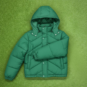 Alta calidad más tamaño Hip Hop estilo Stand Collar con capucha moda transpirable ligero impermeable a prueba de viento invierno hombres - Product Image 5