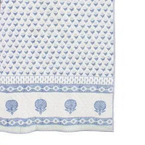 手印棉被定制批发100% 棉Jaipuri Razai奢华家纺