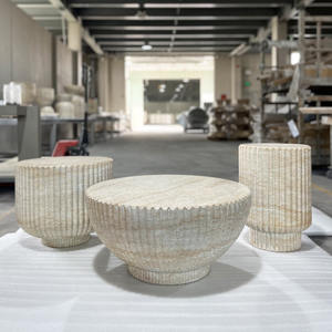 Nuevo estilo, mesa de centro de jardín de hormigón de alta calidad, muebles de hormigón ligeros, embalaje personalizado - Product Image 3