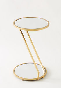 Table d'appoint en métal au design luxueux fait à la main avec plateau en verre pour chambre salon à prix abordable - Product Image 2