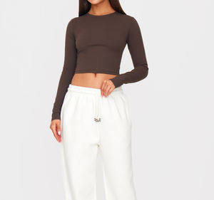 Camisetas cortas personalizadas 2025 para mujer para verano, ropa recortada con estampado de gran tamaño en blanco sólido para mujer - Product Image 2