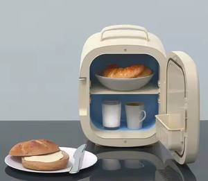 Mini glacière de voiture rose bon marché pour maquillage Mini réfrigérateur cosmétique de beauté Petit réfrigérateur de table pour boissons Portable - Product Image 2