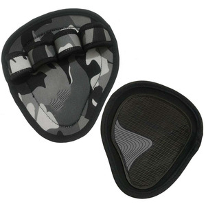 ถุงมือยางกันลื่นพร้อมสายรัดข้อมือปรับได้อุปกรณ์เสริมสำหรับยิมออกกำลังกายออกกำลังกายแบบมืออาชีพ - Product Image 4