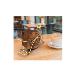 Posavasos de Metal decorativo para el hogar, soporte de posavasos de alta calidad, práctico, de almacenamiento, a un coste económico - Product Image 1