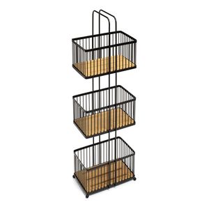 Armoire à épices à 2 niveaux Casier à vin Chariot de service multifonctionnel moderne pour la maison Hôtel Chariot de stockage de vin à bas prix - Product Image 4