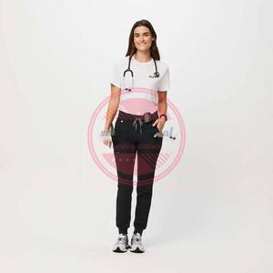 เสื้ออันเดอร์สครับแขนสั้นชุดเครื่องแบบทางการแพทย์ - Product Image 3