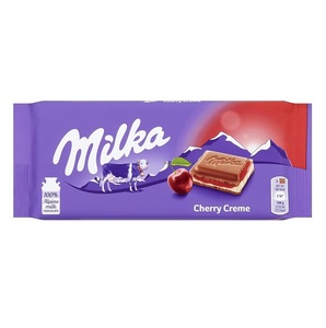 Milka Cherry 100g - Delicia de Chocolate con Cereza Dulce y Jugosa - Product Image 1