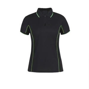 Venta al por mayor de fábrica de encargo de las mujeres de trabajo de manga corta Golf señoras camisa de gran tamaño liso POLO camisa ropa Casual - Product Image 4