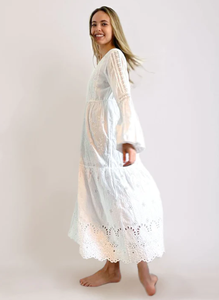 เดรสปาร์ตี้สไตล์โบฮีเมียนสำหรับผู้หญิงแขนยาวแบบใหม่และมาใหม่คุณภาพดีและดูดีความยาวน่องแบบดูฉลาด - Product Image 4