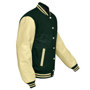 Chaqueta Letterman Personalizada de Alta Calidad, Ecológica, Transpirable, 100% Algodón, Mangas Largas, Último Diseño, Superventas - Product Image 4