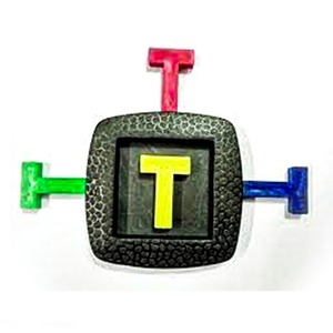 Rompecabezas Mágico Cuatro T, Clásico Juego de Ingenio con Marco Negro, Juego Mental para Niños y Adultos, Incluye Instrucciones - Product Image 1