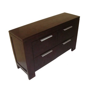 Armoire de salon en teck massif, commode en bois, table de chevet moderne pour ensembles de meubles de chambre minimalistes - Product Image 4