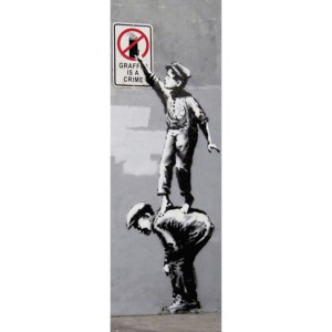 Banksy <b>Poster</b> Graffiti Modern Design Style Paper Material for Wall Usage - Product Image 1