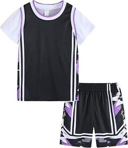 Conjunto de Uniforme Deportivo de Camiseta y Pantalones Cortos de Baloncesto para Niñas Sportwear2 - Product Image 6