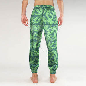 กางเกงกีฬาผู้ชายผ้าคอตตอนทรงหลวมระบายอากาศได้ดีสีพื้น - Product Image 4