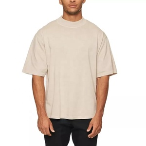 T-Shirt homme 100% coton de haute qualité léger respirant impression personnalisée surdimensionné et col rond coupe ajustée en gros - Product Image 1