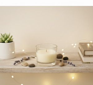 Velas Aromáticas Modernas en Frascos de Vidrio, Cera de Soya de Alta Calidad para una Combustión Constante, Decoración Relajante para el Hogar, Hechas a Mano, Ecológicas, para Navidad y Diwali - Product Image 1