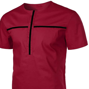 Gran oferta, conjunto doble cómodo de alta calidad para hombre, venta al por mayor, conjunto doble informal de verano de manga corta con cuello redondo para Fitness - Product Image 2