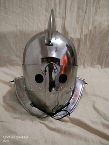 หมวกกันน็อคไวกิ้งสำหรับใส่ในช่วงต้นยุคกลางใบหนังดีไซน์ใหม่หมวกกรีกแบบสวมใส่ได้มีดปรับแต่งได้ - Product Image 6