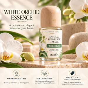 Esencia de Fragancia de Orquídea Blanca OEM 12ml |   Aroma Floral Suave para el Hogar |   Fabricante de Marca Privada España - Product Image 3