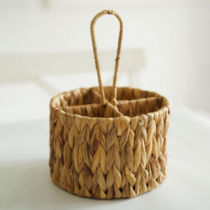 ที่ใส่เครื่องครัวจากผักตบชวาธรรมชาติ ราคาถูก คุณภาพดี ตะกร้าใส่ช้อนส้อม - Product Image 3