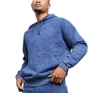 ชุดวอร์มผู้ชายแบบสั่งทำพิเศษ ลวดลายย้อมสีแบบ Acid Wash ผ้าฝ้าย 100% มีฮู้ด สวมใส่สบาย เหมาะสำหรับกิจกรรมกลางแจ้ง ลายเรียบ สีพื้น สำหรับฤดูหนาว ไซส์ใหญ่ ระบายอากาศได้ดี - Product Image 5