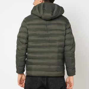 Chaqueta Acolchada para Hombre, Informal, de Otoño, de Lona, Mezcla de Poliéster y Algodón, Transpirable, Ecológica, Resistente al Viento - Product Image 3