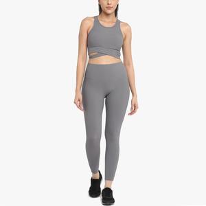New Style Quick Dry <b>Gym</b> Wear Breathable Yoga <b>Set</b> for Women Plaid Pattern Elastic Waist Closure Made in Pakistan <b>Cheap</b> Price - Product Image 1