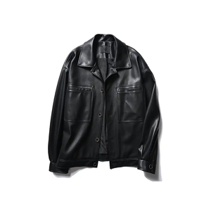 Chaqueta de cuero para hombre, resistente al viento, personalizada, de alta calidad, la mejor chaqueta de cuero de moda para hombre. - Product Image 1