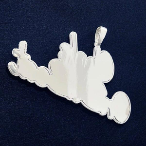 Pendentifs de lettres en diamant cultivé en laboratoire VVS 14kt/ 18kt Style rappeur hip hop glacé Disponible en or 10K/14K Meilleurs prix garantis - Product Image 3