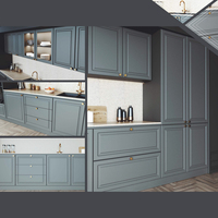 Meubles de cuisine Berfa en MDF 18 mm, contreplaqué stratifié, design européen, sur mesure, fabrication OEM.