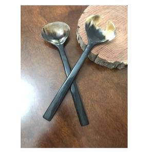 Cubiertos de cuerno de búfalo natural de la mejor calidad, suministros ecológicos para cocina y hotel con diseño de forma personalizado y pulido natural - Product Image 2