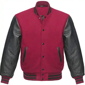 Veste de baseball en laine de haute qualité pour homme, veste de travail d'hiver, broderie en chenille, cuir - Product Image 3