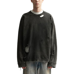 Chemise à imprimé logo personnalisé pull à col rond sweat-shirt uni vierge pull oversize pour homme sweat à capuche de haute qualité - Product Image 3